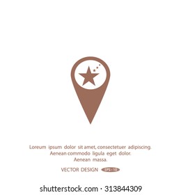 Business contact icon - vector icon