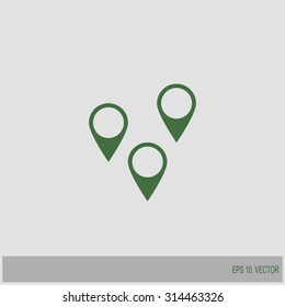 Business contact icon - vector icon