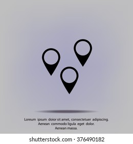 Business contact icon - vector icon