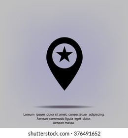 Business contact icon - vector icon