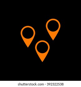 Business contact icon - vector icon