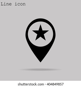 Business contact icon - vector icon