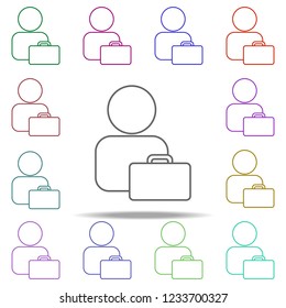 business contact line icon. Elements of Bank in multi color style icons. Simple icon for websites, web design, mobile app, info graphics