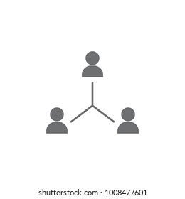 business contacts icon. Simple element illustration. Business icons universal for web and mobile on white background