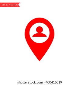 Business contacts icon - vector icon