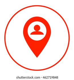 Business contacts icon - vector icon