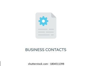 
Business Contacts icon in vector. Logotype