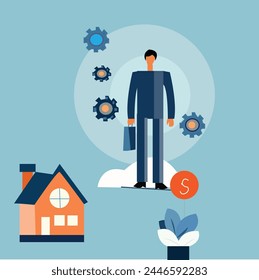 Business content vector illustration art 