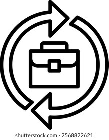 Business Continuity Icon Element For Design