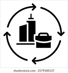 Business Continuity Icon Element For Design