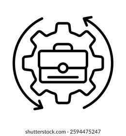 Business Continuity Icon Element For Design