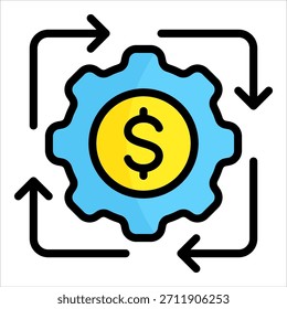 Elemento De Ícone De Continuidade De Negócios Para Design