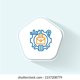 Business Continuity Management Icon Vector Design