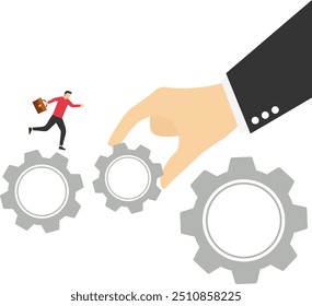 Business continuity. Modern vector illustration in flat style

