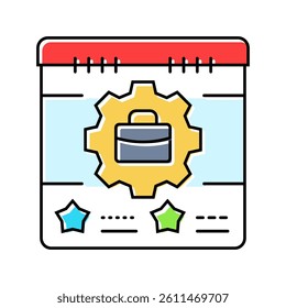 business continuity process color icon vector. business continuity process sign. isolated symbol illustration