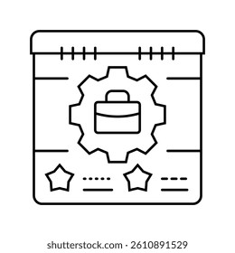 business continuity process line icon vector. business continuity process sign. isolated contour symbol black illustration