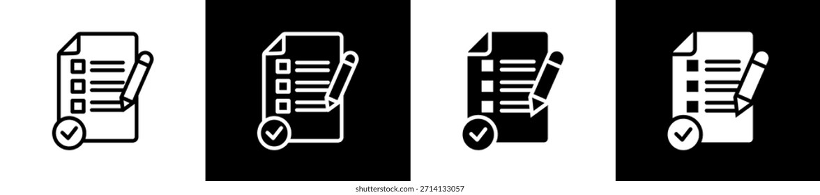 Business Contract Document line n glyph icon style in white and background