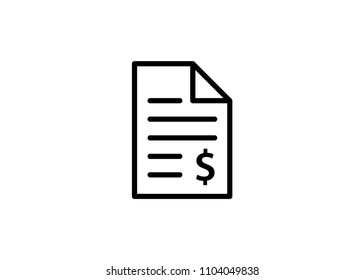 Business Contract Icon Outline Vector