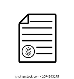 business contract icon vector