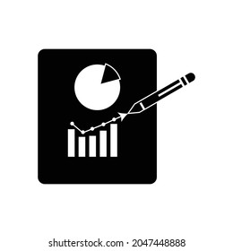 Business contract icon for vector graphics