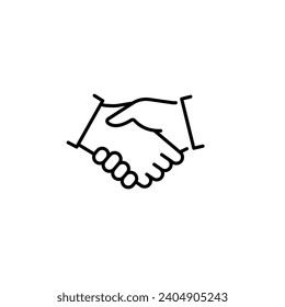 business, contract, partnership, agreement, hand, shake, mediator Icon