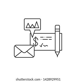 business contract vector. business concept design. icon vector