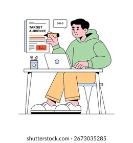 Ilustración vectorial de Contrato Comercial. Archivo EPS 10