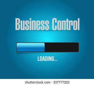 business control loading bar sign concept illustration design
