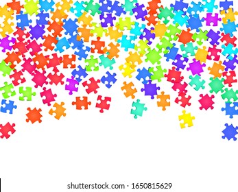 vector white puzzle isolated