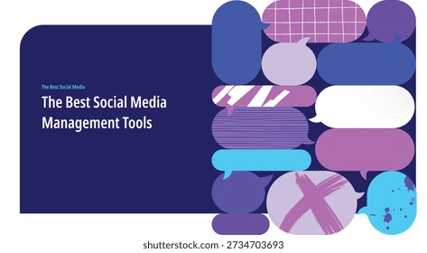 business conversation communication feedback networking creative background banner template layout