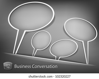 Business conversation concept