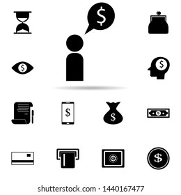 business conversation icon. Universal set of banking for website design and development, app development