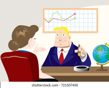 business conversation - vector
