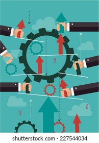 Business cooperation concept