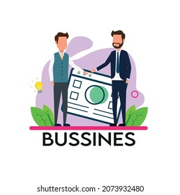 business cooperation,business meeting, businessman flat style