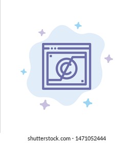 Business, Copyright, Digital, Domain, Law Blue Icon on Abstract Cloud Background. Vector Icon Template background