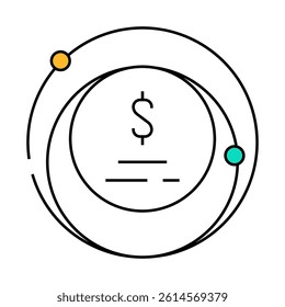 business core ethics line icon vector. business core ethics sign. isolated symbol illustration