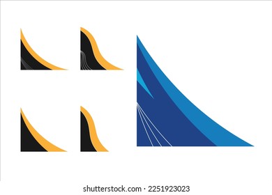 Business Corner Design Vector Template