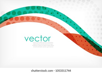 Business corporate abstract backgrounds, wave brochure or flyer design templates. Vector illustration