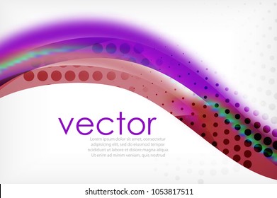 Business corporate abstract backgrounds, wave brochure or flyer design templates. Vector illustration