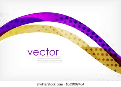 Business corporate abstract backgrounds, wave brochure or flyer design templates. Vector illustration
