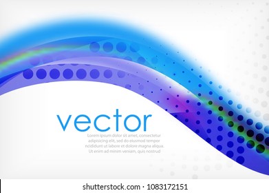 Business corporate abstract backgrounds, wave brochure or flyer design templates. Vector illustration