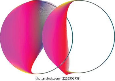 Business Corporate Abstract Logo Design . Two  Circles in Chain . Infinite Shape Cycle Creative Symbol 