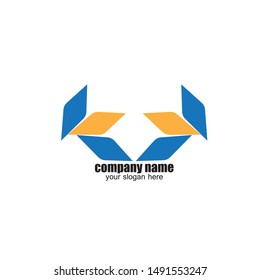Business corporate abstract unity logo design template
