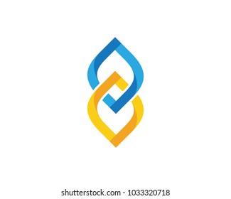 Business corporate abstract unity vector logo design template
