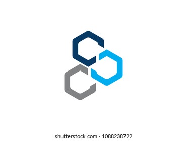 Business corporate abstract unity vector logo design template