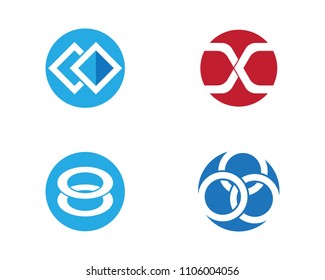Business corporate abstract unity vector logo design template