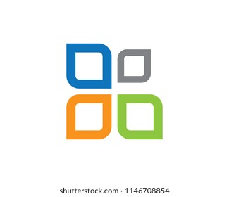 Business corporate abstract unity vector logo design template