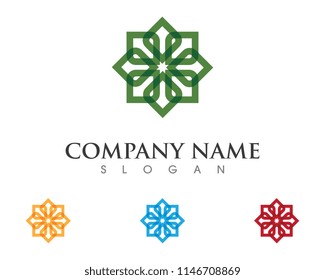 Business corporate abstract unity vector logo design template