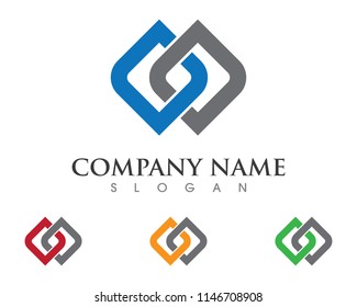 Business corporate abstract unity vector logo design template